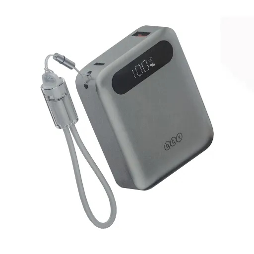 پاوربانک 22.5 وات کیو سی وای مدل PB10D ظرفیت 10000 میلی‌آمپر ساعت