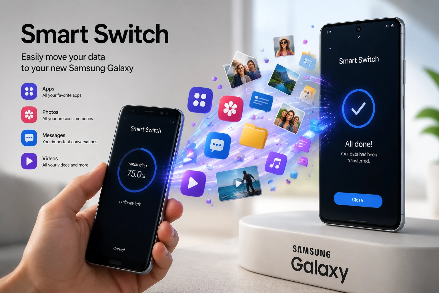 نحوه انتقال اطلاعات با Smart Switch سامسونگ | آموزش کامل و سریع