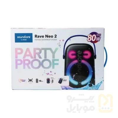 اسپیکر بلوتوثی قابل حمل انکر مدل Sound core Rave Neo 2 A33A1 - تصویر ۲ اسپیکر بلوتوثی قابل حمل انکر مدل Sound core Rave Neo 2 A33A1 - تصویر ۲