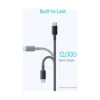 کابل تبدیل USB-C به USB-C انکر مدل Nylon A8752 طول یک متر 60 وات - تصویر ۲