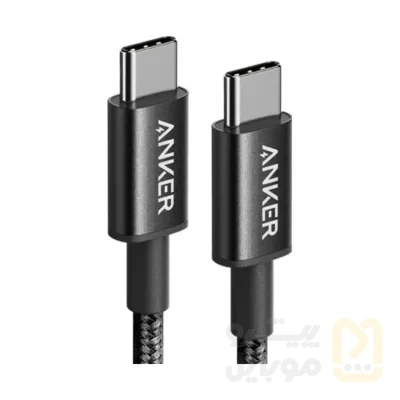 کابل تبدیل USB-C به USB-C انکر مدل Nylon A8752 طول یک متر 60 وات - تصویر ۱