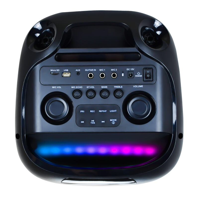 پنل کنترل اسپیکر ردتون RockBox R200 با ورودی گیتار و میکروفون