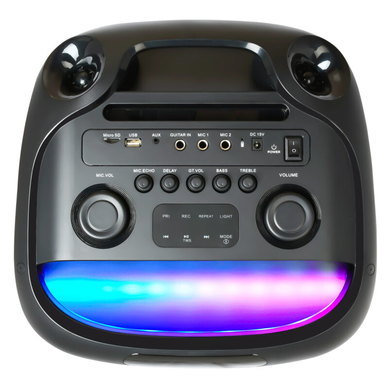 پنل کنترل اسپیکر ردتون RockBox R300 با کنترل Delay، اکو، بیس و تربل